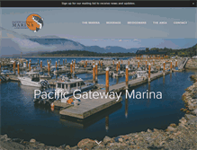 Tablet Screenshot of pacificgatewaymarina.ca